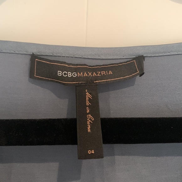 BCBG MaxAzria slate blue grey size 4 cocktail dress - Picture 4 of 6